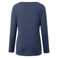 thumbnail image 3 of Womens Fall Tunic Tops Long Sleeve Blouse Loose Fit Tshirt, 3 of 5