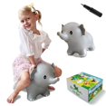 thumbnail image 1 of Caballo hinchable HotMax para bebés o niños, color gris, 1 of 6