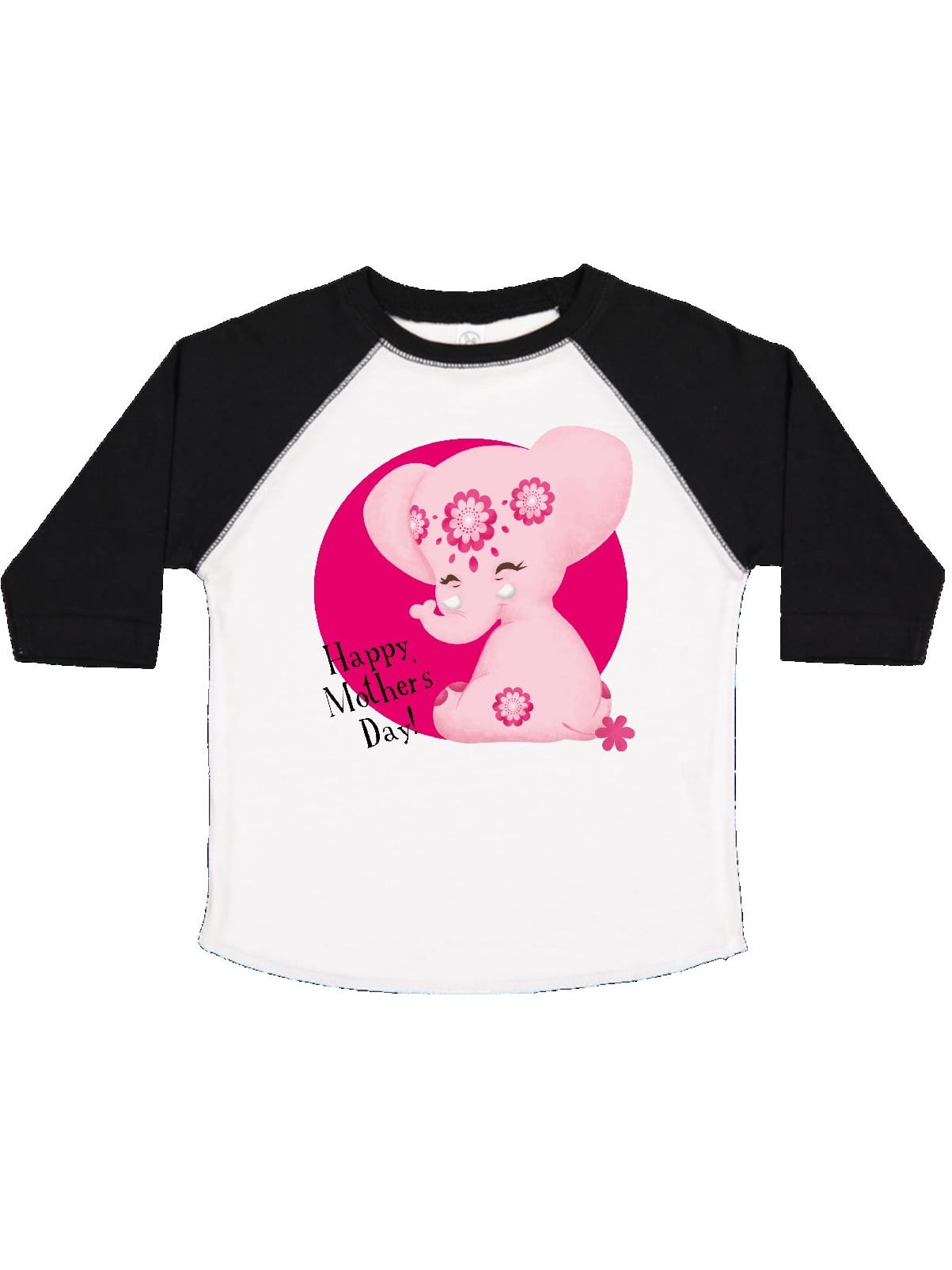 inktastic Happy Mothers Day Aditi Pink Elphant Mega Toddler T-Shirt Tiny Tusks