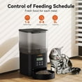 thumbnail image 5 of WOPET, Automatic Dog Feeders, Pet Dispenser with Desiccant Bag, Cat Feeders, 5L, Black, 5 of 7