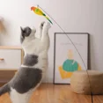 thumbnail image 3 of Juguete interactivo de simulación de pájaro para gato, palo de pavo real con campana, Varita Teaser, suministros para mascotas, 3 of 5