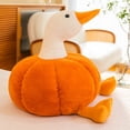 thumbnail image 5 of Linda almohada de muñeca con forma de animal, almohada de cama de calabaza de dibujos animados, juguete de peluche elástico de peluche suave para niños y niñas de 35 cm/13,8 pulgadas, 5 of 5