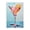 Blue Pink Martini, variant on Stupell Industries Citrus Cocktail Still Life Food & Beverage Painting Black Framed Art Print Wall Art, 12 x 18