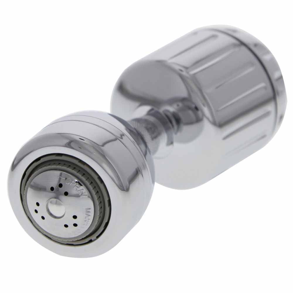 Chrome Shower Head Anti Chlorine Water Filter with Replaceable Cartridge