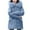 Blue, variant on Winter Warm Coats for Womens Fashion Plus Size Casual Comfortable Long Sleeve Button Pocket Zipper Blouse Top Coat Parkas