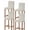 Beige, variant on Grey Striped Bar Stool Covers Set of 4, Vintage Stripes Ombre Stretch Washable Bar Chair Covers with Backs, Removable Pub Counter Height Chair Cover for Kitchen Dining Room Cafe