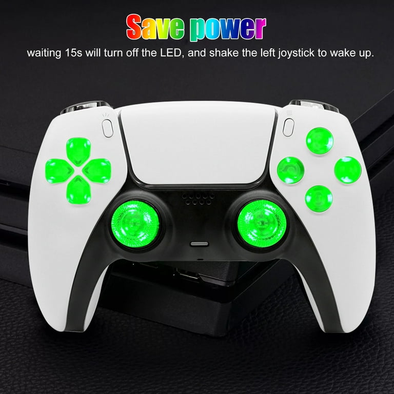 LED Kit Fit for PlayStation 5 Controller, EEEkit 6 Colors