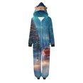 thumbnail image 2 of SwiftWear Onesie Christmas Family Matching Pajamas Adult Couples Women PJs Hooded Novelty One-Piece Sleepwear, 2 of 6