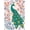 Green, Pattern 3, variant on Flatwoven High Traffic Area Rug, Botanical Magpie Medley with Blossoms and Songbirds Art, Non Slip, Stain Resistant, Washable Area Rugs for Living Room, Bedroom(Pink, 4X6)