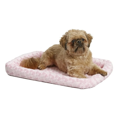 Midwest Quiet Time Fashion Pet Bed, Pink, 24 x 18