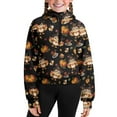 thumbnail image 5 of Chririnla Thanksgiving Turkey Cake Print Kids Blouse Shirt with Pocket Oversize Plus Size Girls Hoodies for School for Gym Size 5-6, 5 of 7