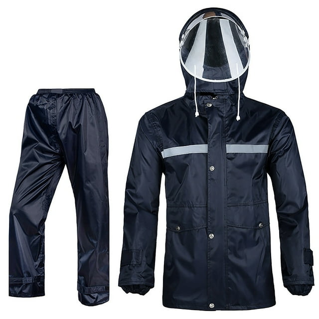 GYUJNB Unisex Raincoat Set | Outdoor Rainforest Reflective Stripe Rain Gear | Separated Suit For Heavy Rain