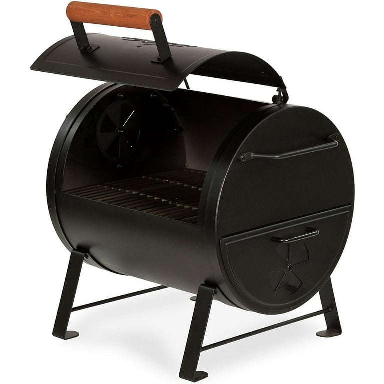 Char-Griller E82424 Side Fire Box Charcoal Grill Black