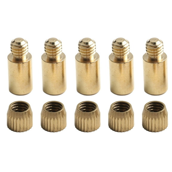 5pcs Shelf Support Studs Pegs Pins 8-9mm Cabinet Bracket gold