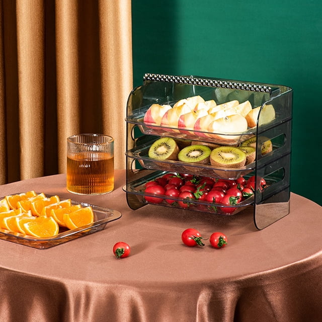 Bandeja de alimentos de múltiples capas, Bandeja de alimentos de múltiples capas Estante de alimentos de múltiples capas Estante de almacenamiento de cocina Tecnología de vanguardia