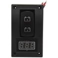 thumbnail image 1 of 12-24V LED Dual Battery Test Panel Rocker Switch Car Truck Marine Boat Voltmeter 4P ON-OFF-ON, 1 of 5