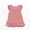 Pink, variant on 0-6t Toddler Girls Ruffle Sleeve T Shirt Puff Short Sleeve Basic Tank Top Blouse Plain Solid Kids Casual Clothes