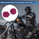 thumbnail image 3 of Accesorios de Casco de Motocicleta Decoración Orejas de Oso Redondas para Cascos de Motocicleta Bicicleta Esquí Rosa Rojo Pegatina 1 Juego, 3 of 6