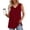 *Red, variant on ClodeEU Women's V Neck Sleeveless Blouse, Loose Fit Flowy Casual Solid Color Tank Top Red,Womens Plus S