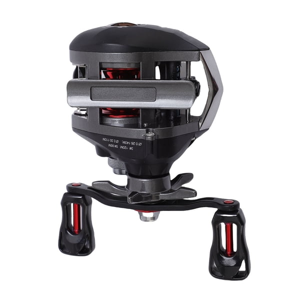Carrete De Pesca Baitcasting, Copa De Doble Línea De Alta Velocidad, 17,6 Lb, Doble Frenado Magnético, Carrete Profesional Para Baitcast Para Zurdos Para Agua Dulce