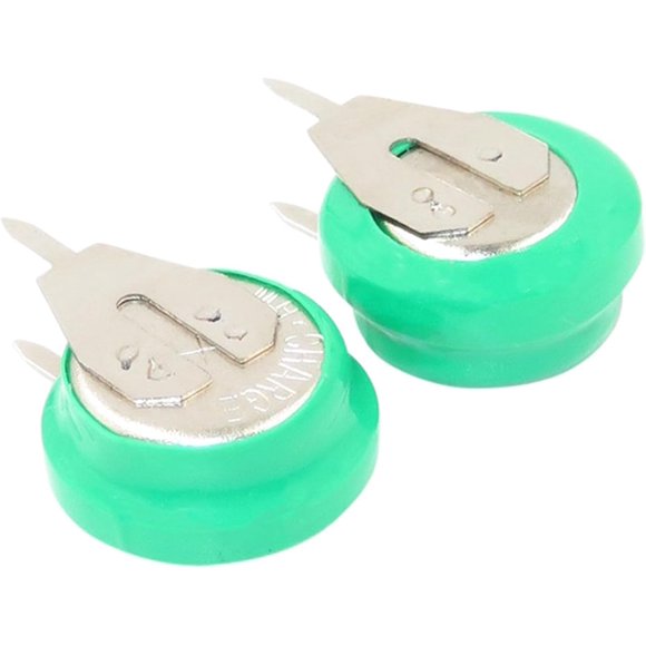 10-Piece/Set Versatile 1.2V 80mAh Coin Cell Battery NiMh Rechargeable Batteries Simple Operation for Electric Toy NiMh Batteries Leak Proof Battery