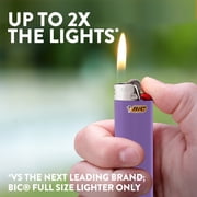 BIC Classic Lighter, Purple, 12-Pack of Pocket Lighters, Safe and Reliable