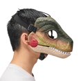 thumbnail image 4 of Máscara de dinosaurio Eghunooye, divertido dinosaurio con mandíbula móvil para Halloween, 4 of 5