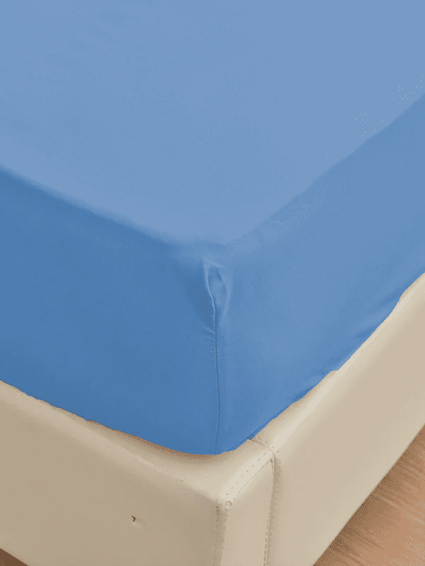 Super Soft Bamboo Bed Sheet Sets, 1800 Thread Count, Hypoallergenic and Machine-Washable, Light Blue 4 Piece Set