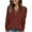 Brown, variant on Knit Sweater Women V Neck Button Up Sweaters Jumpers Trendy Tunic Long Sleeve Pullover Tops Comfy Fall Clothes Coffee S
