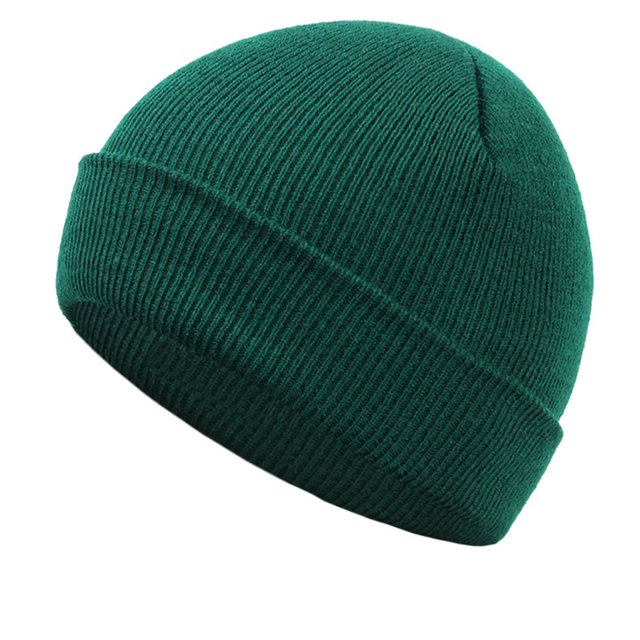 Guardurnaity Nuevos sombreros de invierno para mujer, gorros para niñas, gorro de punto sólido bonito, gorros de otoño para niñas, gorros, gorro más Sombreros verde oscuro 2 Guardurnaity AP0387-19B