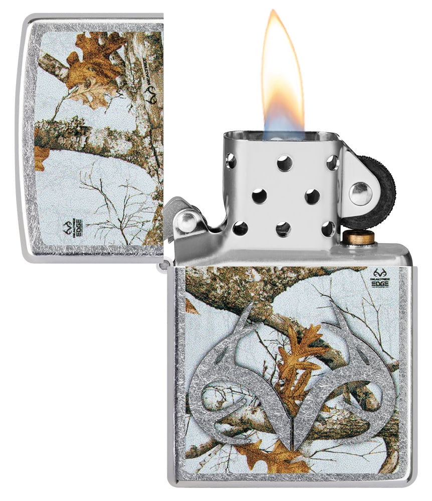 Zippo Realtree Edge Colors Design Street Chrome Pocket Lighter