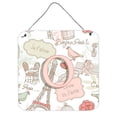 thumbnail image 2 of Caroline's Treasures CJ2002-LDS66 Letter L Love in Paris Pink Wall or Door Hanging Prints, 6HX6W, multicolor, 2 of 7