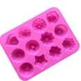 thumbnail image 4 of Molde de Silicona WDOplteas 12 Rejillas para Flores Postre Pastel Rosa, 4 of 8