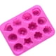 thumbnail image 2 of Molde De Fondant Para El Hogar Molde de silicona de 12 rejillas para flores, postre, caramelo, gelatina, Luna, pastel (rosa) Hugtrwg  Libre de BPA, 2 of 3