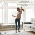 thumbnail image 4 of LIGHTACCENTS White Torchiere Floor Lamp - Contemporary Standing Lamp with Opal White Cone Shaped Shade, 70 inches Tall for Living Rooms, Bedrooms, and More - Stylish and Functional, 4 of 8