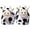 White, variant on Fesfesfes Plush Slippers Adult Cute Plush Cow Warm And Thick Slippers, Non-slip Comfortable Household Cotton Shoes 6.5-7(37)