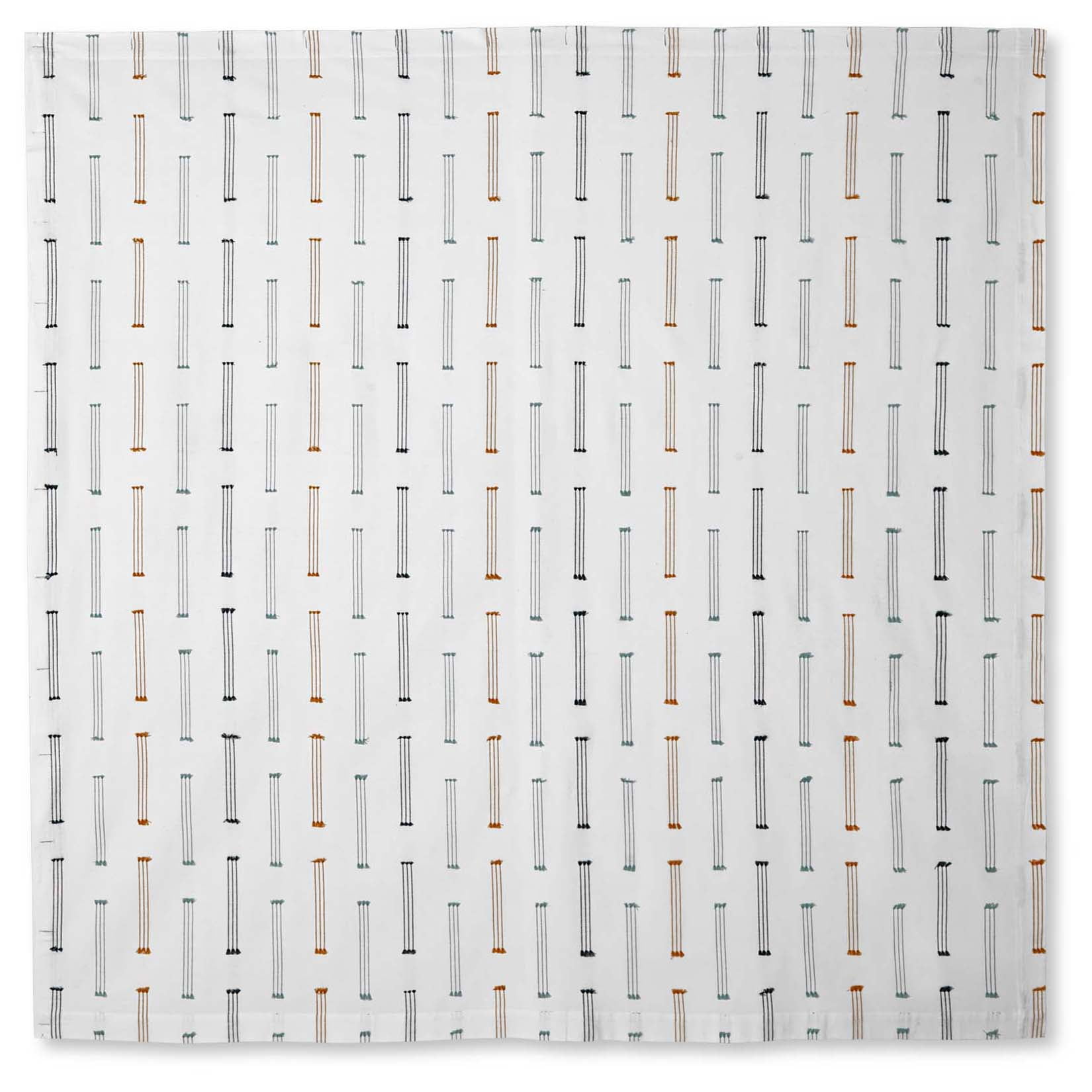 Better Homes & Gardens Payton Multicolor Striped Cotton Shower Curtain, 72" x 72"