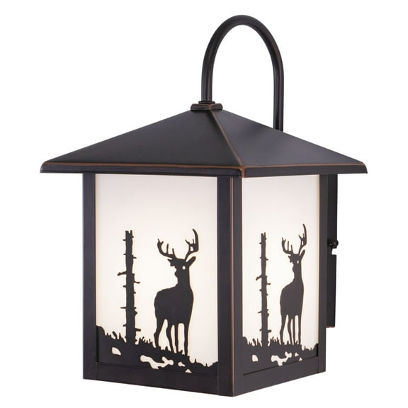 Vaxcel - Bryce 1-Light Outdoor Wall Sconce in Rustic and Lantern Style 12.5