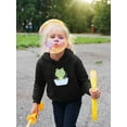 thumbnail image 2 of Little Frog Taking Bubble Bath Hoodie Toddler -Image by Shutterstock,  5 Toddler, 2 of 4