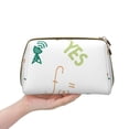 thumbnail image 4 of YFYANG Large Clutch Leather Makeup Bag, Mathematical Symbols Doodle Travel Toiletries Bag, Ladies Cosmetic Storage Bag, 4 of 8