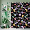 thumbnail image 3 of Shower Curtain, Spring Watercolors Flowers Waterproof Shower Curtain Set with Hooks for Bathroom Showers,Stalls and Bathtubs,72x72In Fields Floral Art, 3 of 9