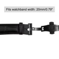 thumbnail image 5 of Cierre Plegable Reloj Botón Rápida Liberación Unique Bargains para 20mm Cuero Negro, 5 of 5