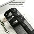 thumbnail image 4 of Cylinder Mesh Transparent Pencil Case, Portable Stationery Bag with Zipper, Lightweight Desktop Organizer for Pens and Markers, Office Storage Pouch, SouMaox, 4 of 6
