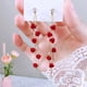 thumbnail image 1 of Pendientes colgantes de Hada de Corea para mujer, aretes elegantes Hyun, delicados, flores rosas, joyería femenina, 1 of 3
