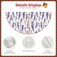 thumbnail image 3 of Fotbe Lavender Flowers Pattern Christmas Tree Skirt, Tree Skirts Plush Christmas Decorations, Christmas Tree Skirts Xmas Decorations Holiday Party Decor-36", 3 of 6