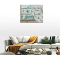 thumbnail image 3 of Farmhouse Coastal Wall Art Seashell Just Have Faith Wall Decor Rustic Ocean Bathroom Pictures Beach Canvas Painting Print Modern Artwork Framed for Bathroom Living Room Bedroom 12"x16", 3 of 6