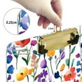 thumbnail image 6 of FORMRS Acrylic Clipboard with Low Profile Clip Standard A4 Letter Size, 12.5" x 9", Purple Wildflower Pattern, 6 of 8