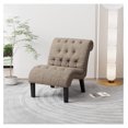 thumbnail image 3 of PaFagwy Accent Chair Button Tufted Slipper Chair Armless Side Chair for Living Room Dining Room Bedroom Funiture, 3 of 5