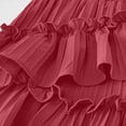 thumbnail image 6 of Girls Ruffle Tiered Skorts - Elastic Waist Flowy Skirt with Shorts - Lightweight Comfy Versatile Daily Short Skirts,3-4 Years, 6 of 8