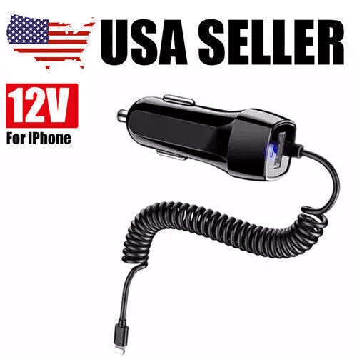 Fast Car Charger USB Adapter For Apple iPhone 14 13 12 11 Pro Max Charging Cable Cord
